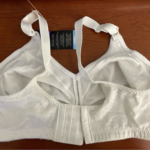NWT- Bali Classic Support w/Cool Comfort Fabric White Bra - 38DD - Picture 2 of 5